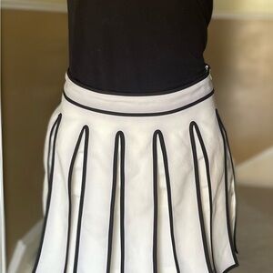 Endless Rose Anthropologie Mini Skirt Small B&W Car Wash Hem Cheer Flaps Quality